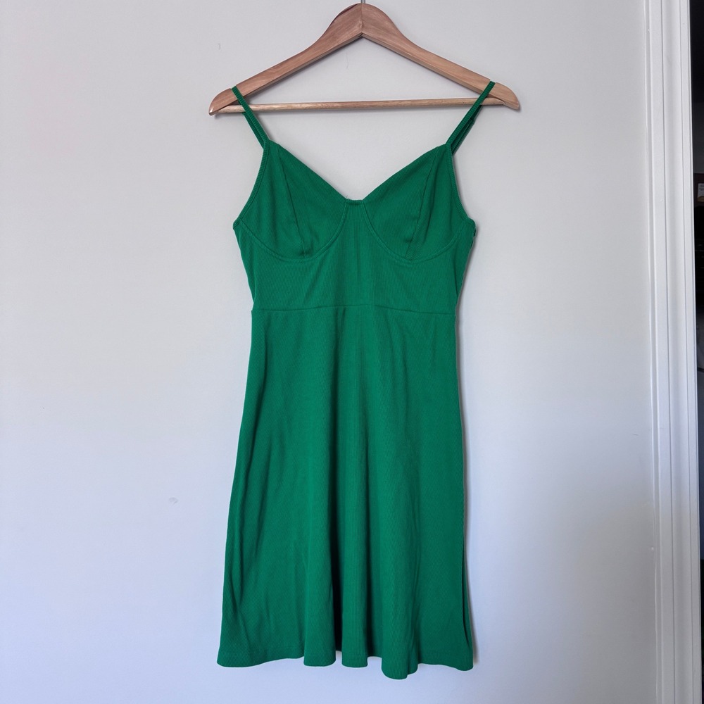 Wild Fable Green Skater Dress Size Medium